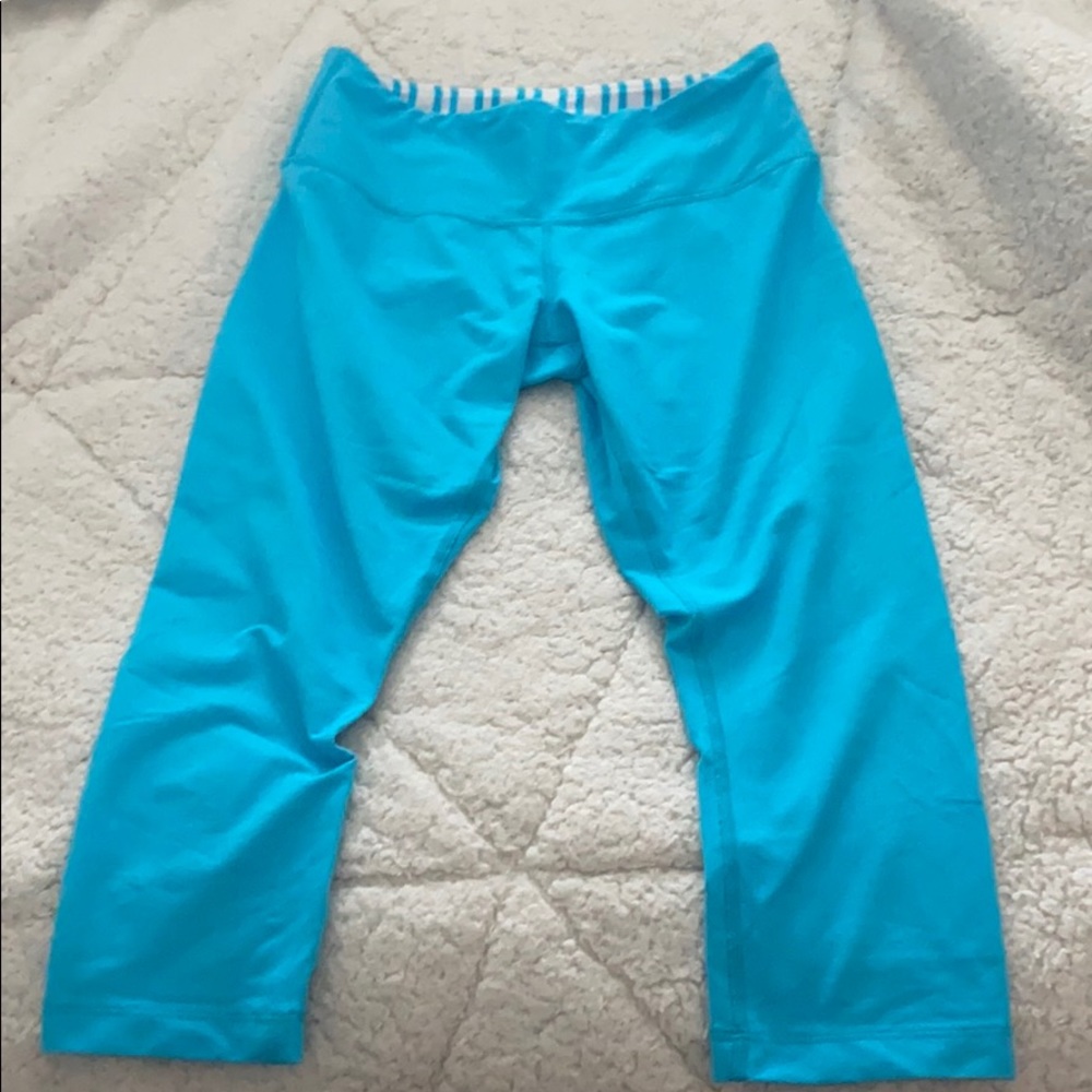 Blue Lululemon 7/8 Leggings